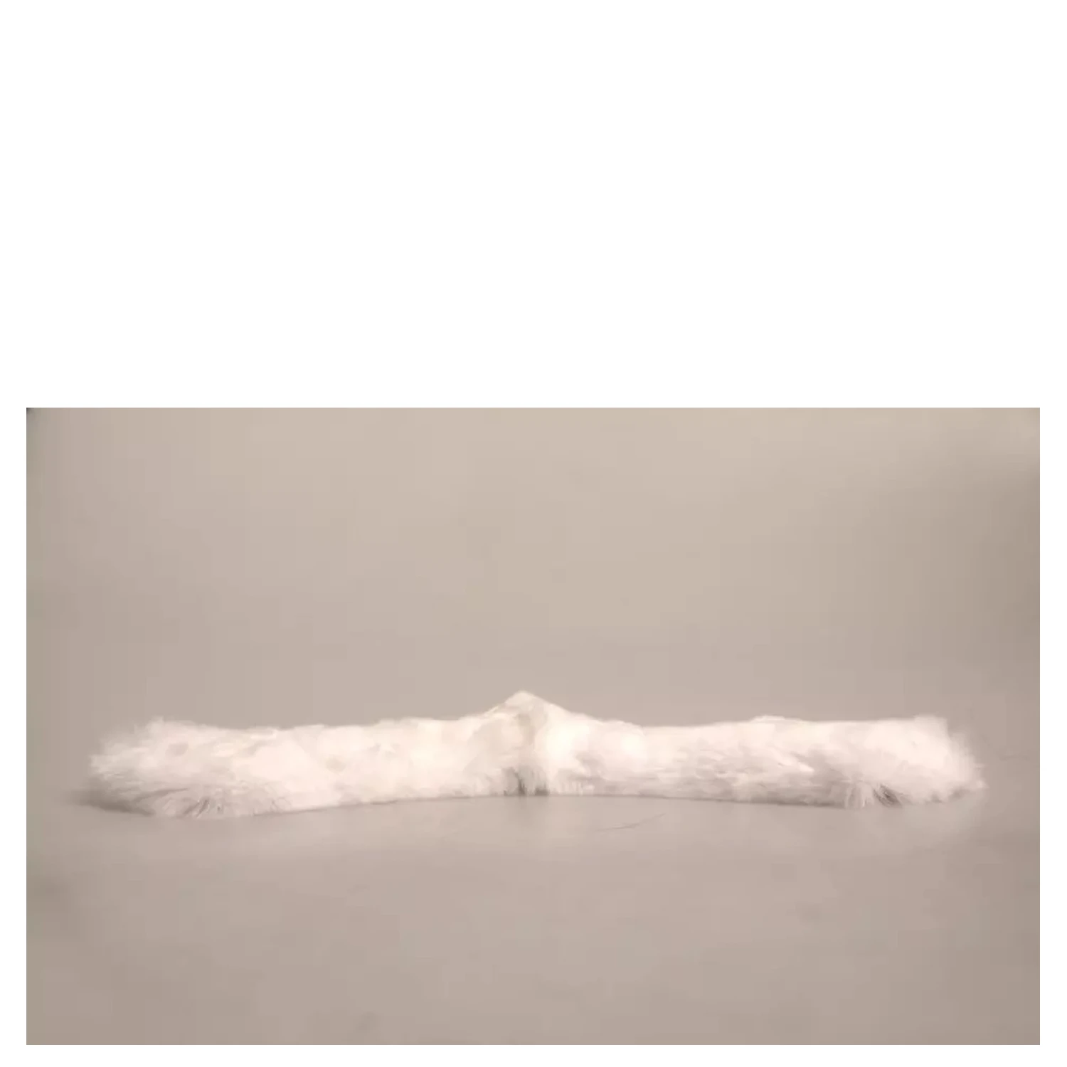 White Fur Shoulder Collar Wrap Shawl Scarf