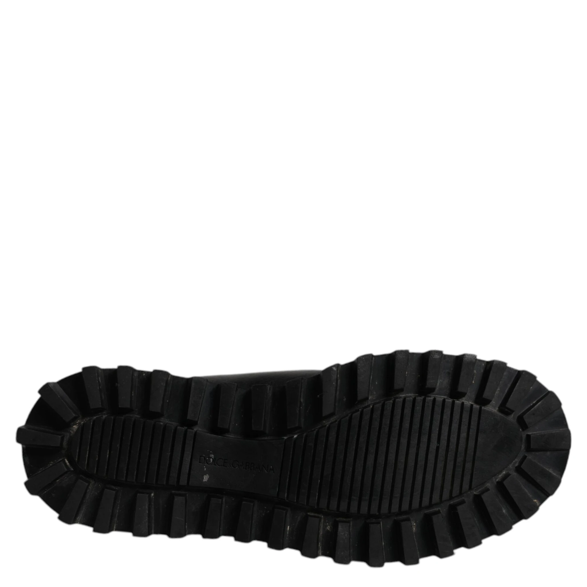 Black DG Logo Horse Sock Ankle Boots Shoes