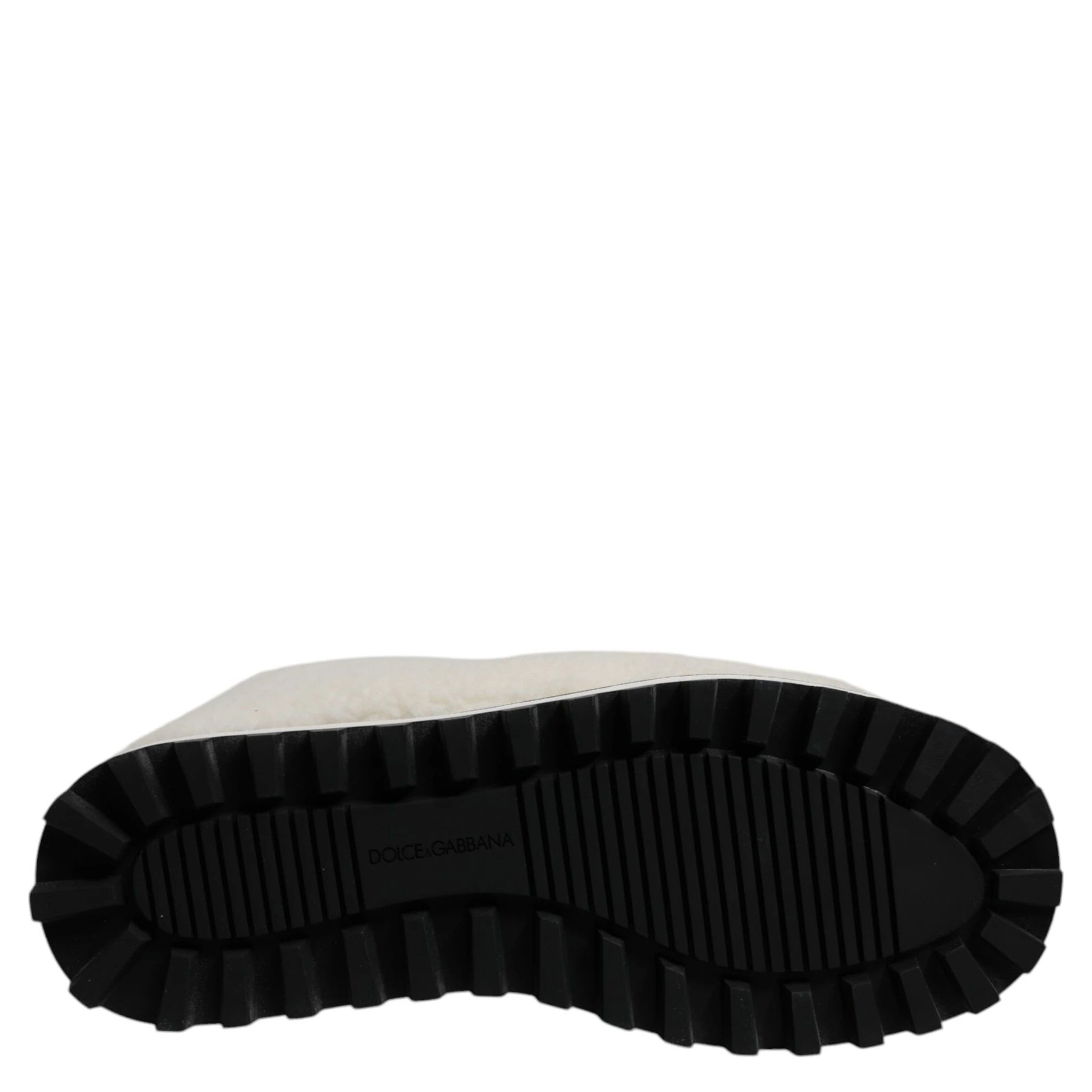 White Plush Logo Padded Mid Calf Boots Shoes