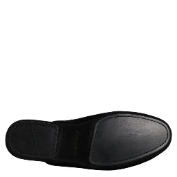 Black Viscose Velvet Slides Flat Slipper Shoes