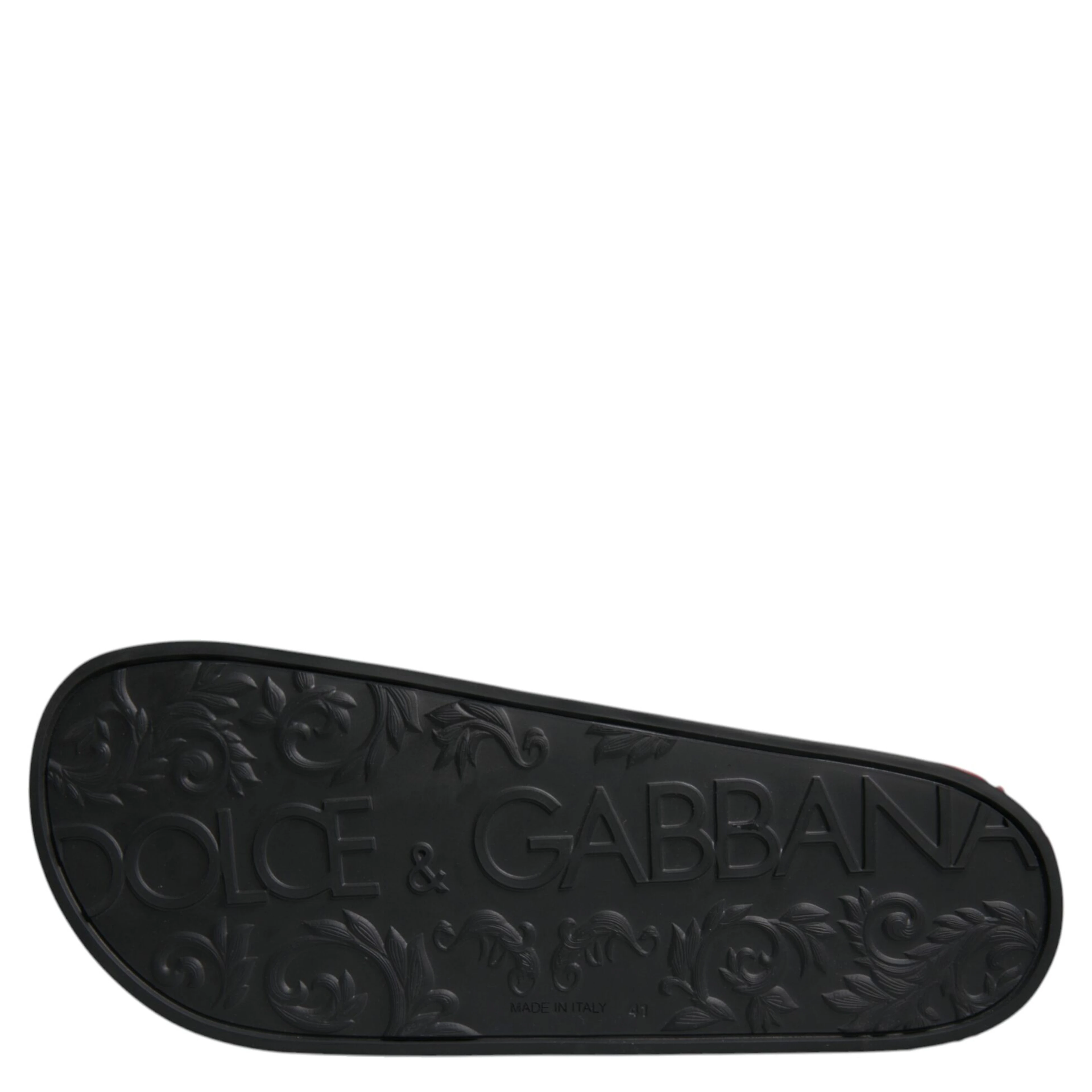 Black Leather Slides Sandals Beachwear Shoes