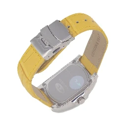 Yellow Leather Dress Watch