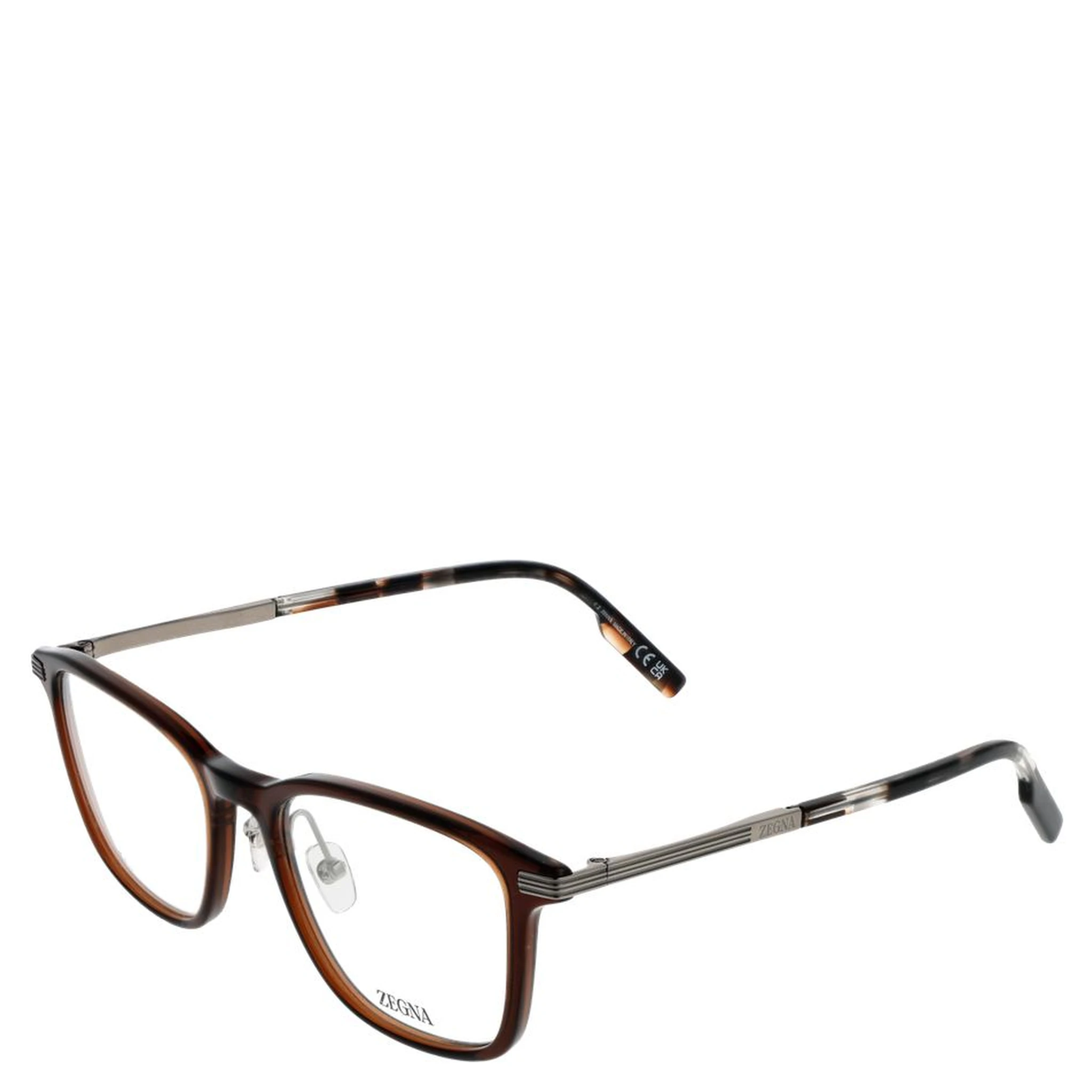 Brown Plastic & Titanium Glasses (Frames)