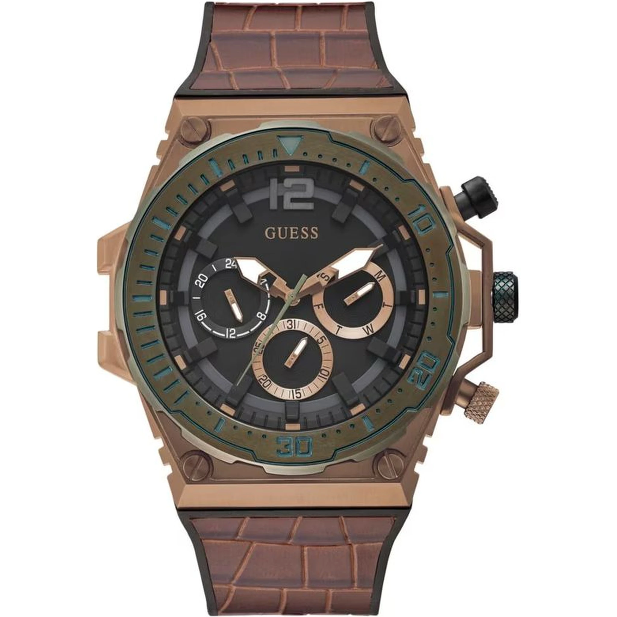 Brown Synthetic Dress Watch