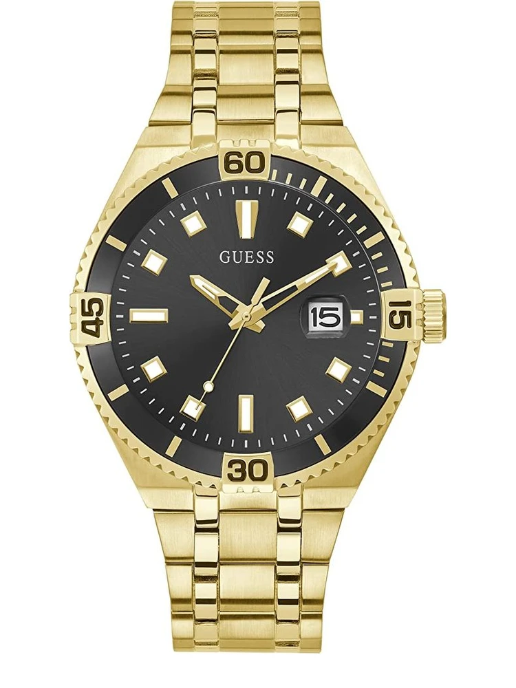 Gold Stainless Steel Dress Watch