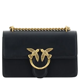 Black Calf Leather Bos Taurus Shoulder Bag