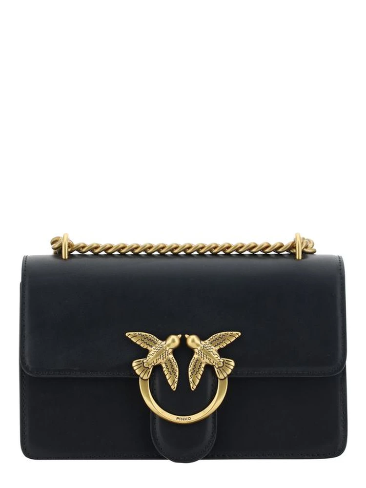 Black Calf Leather Bos Taurus Shoulder Bag