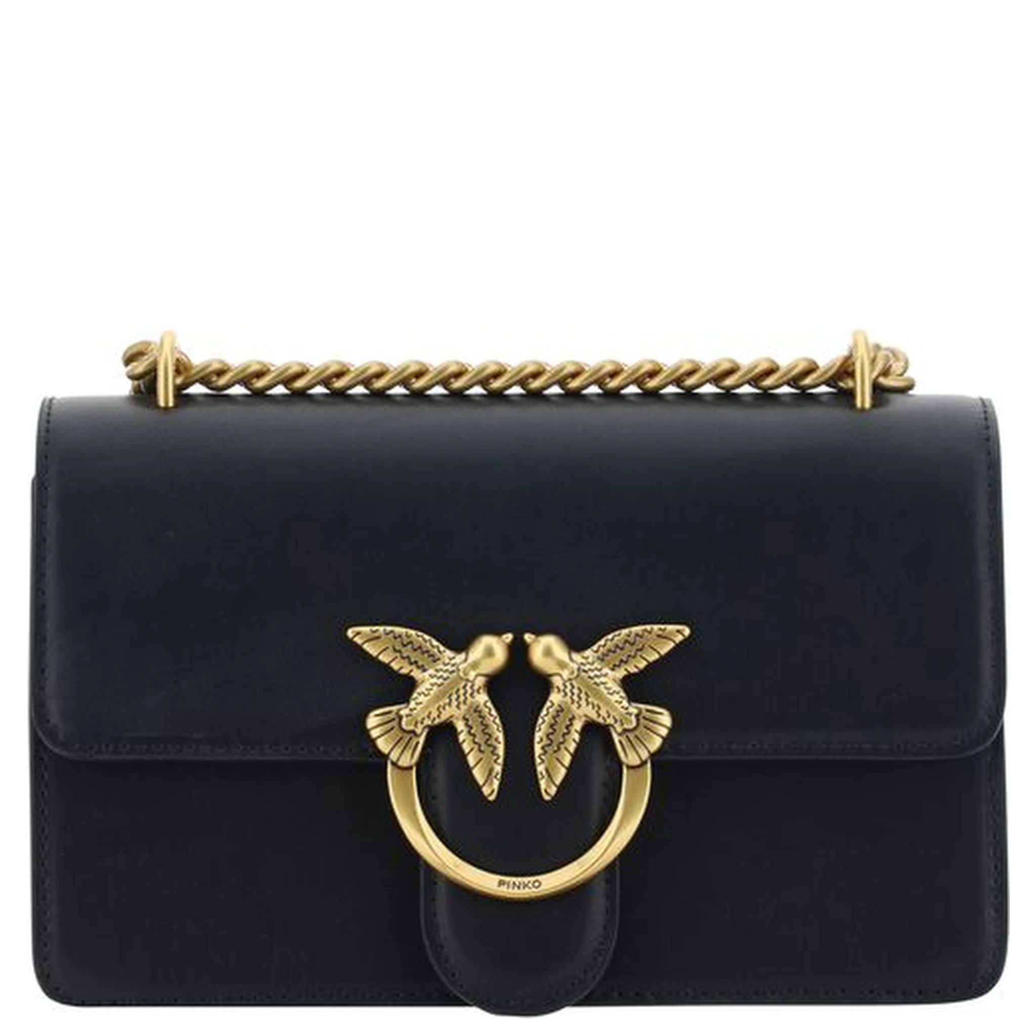 Black Calf Leather Bos Taurus Shoulder Bag