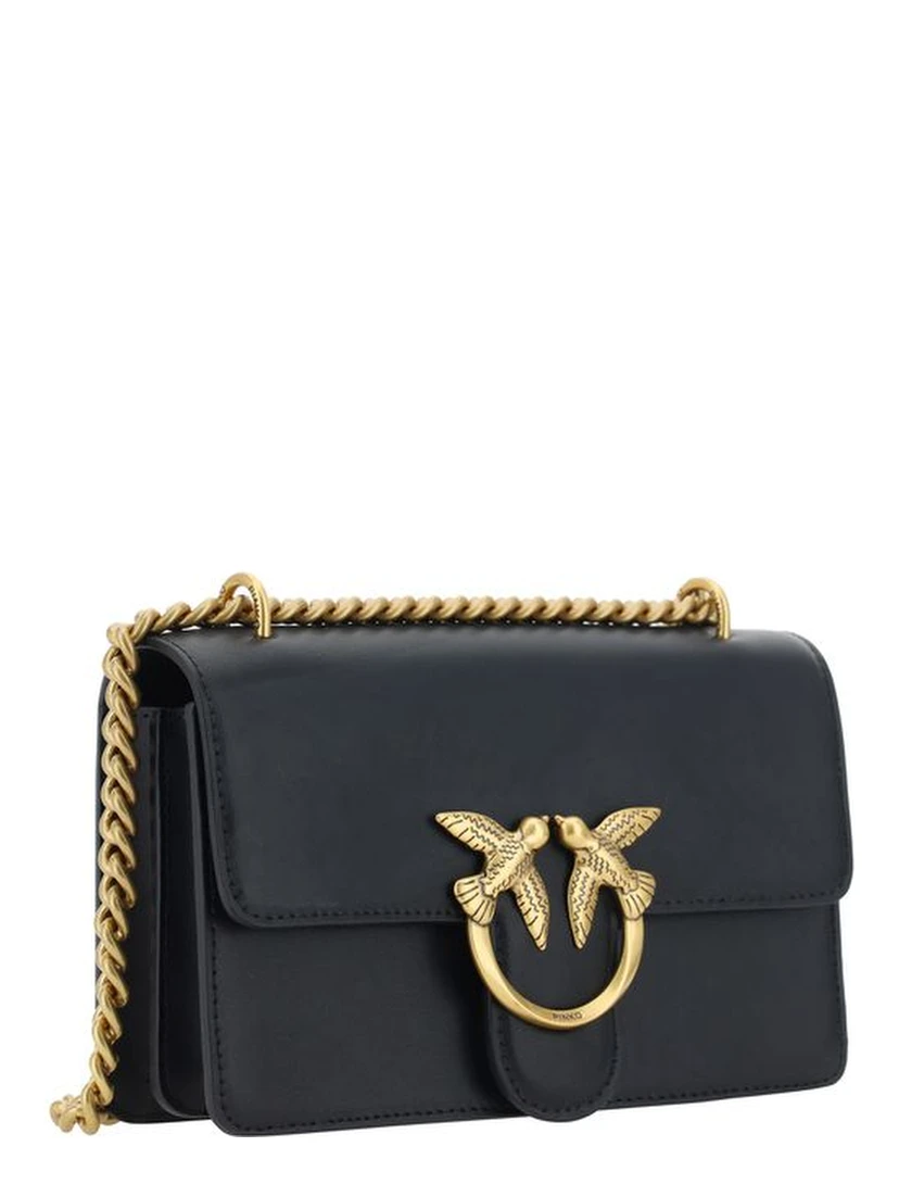 Black Calf Leather Bos Taurus Shoulder Bag