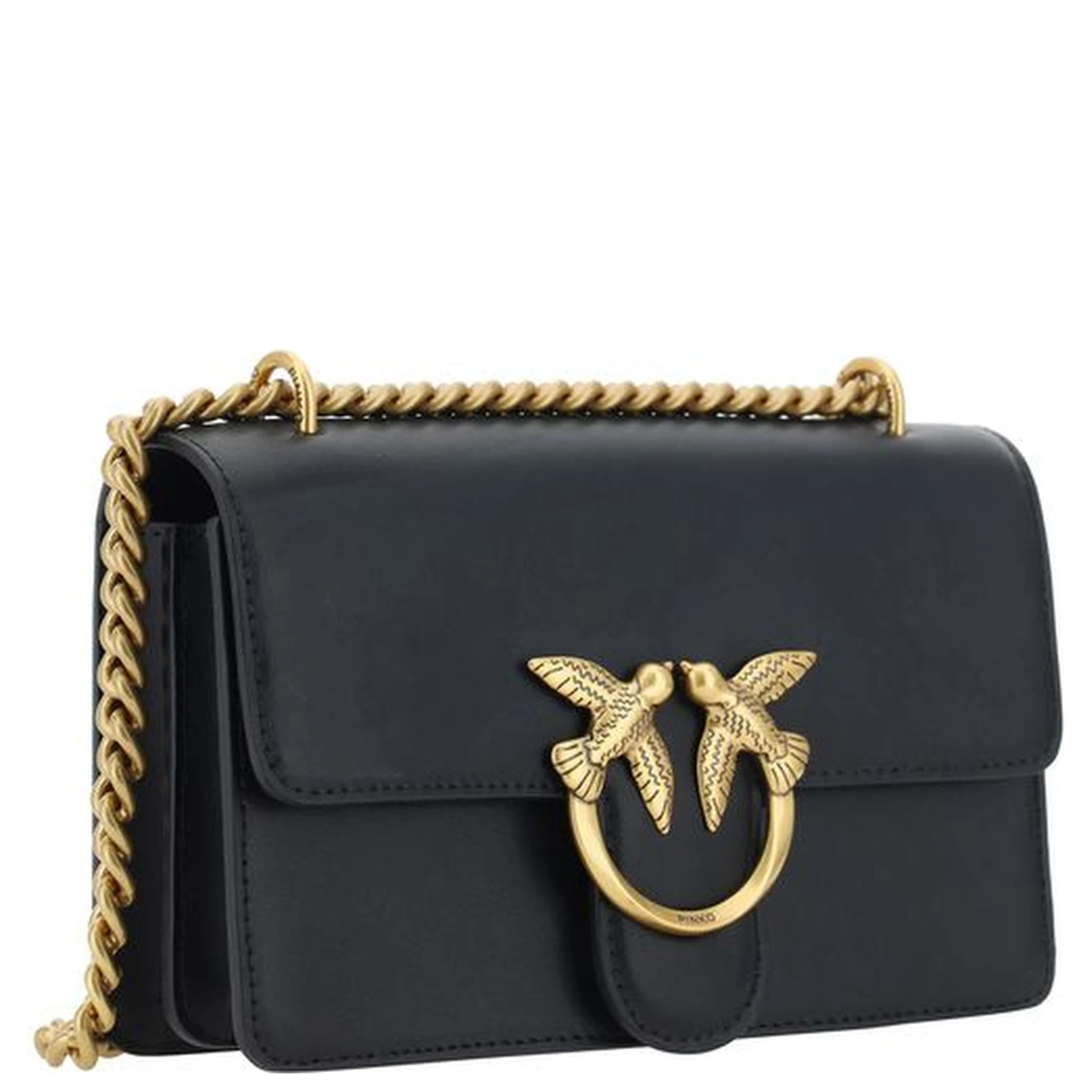 Black Calf Leather Bos Taurus Shoulder Bag