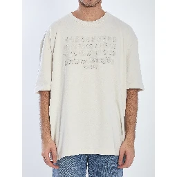 T-shirt with embroidered logo