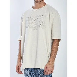 T-shirt with embroidered logo