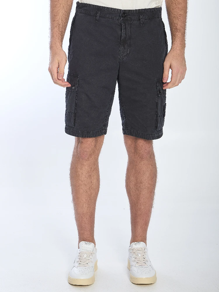 Slim cargo bermuda shorts