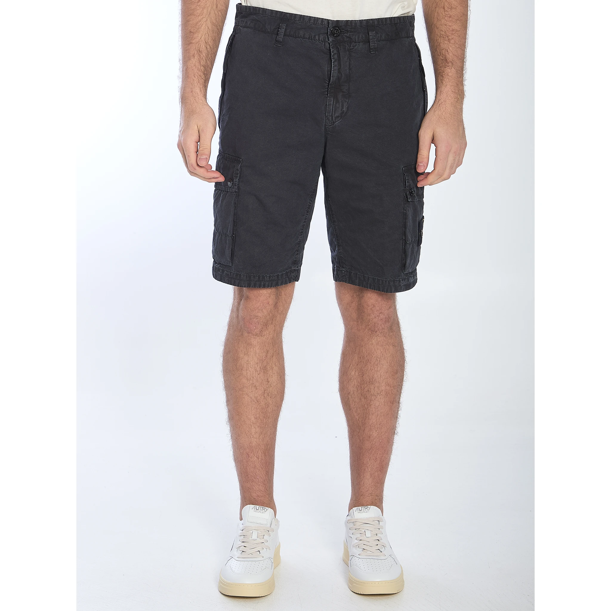 Slim cargo bermuda shorts