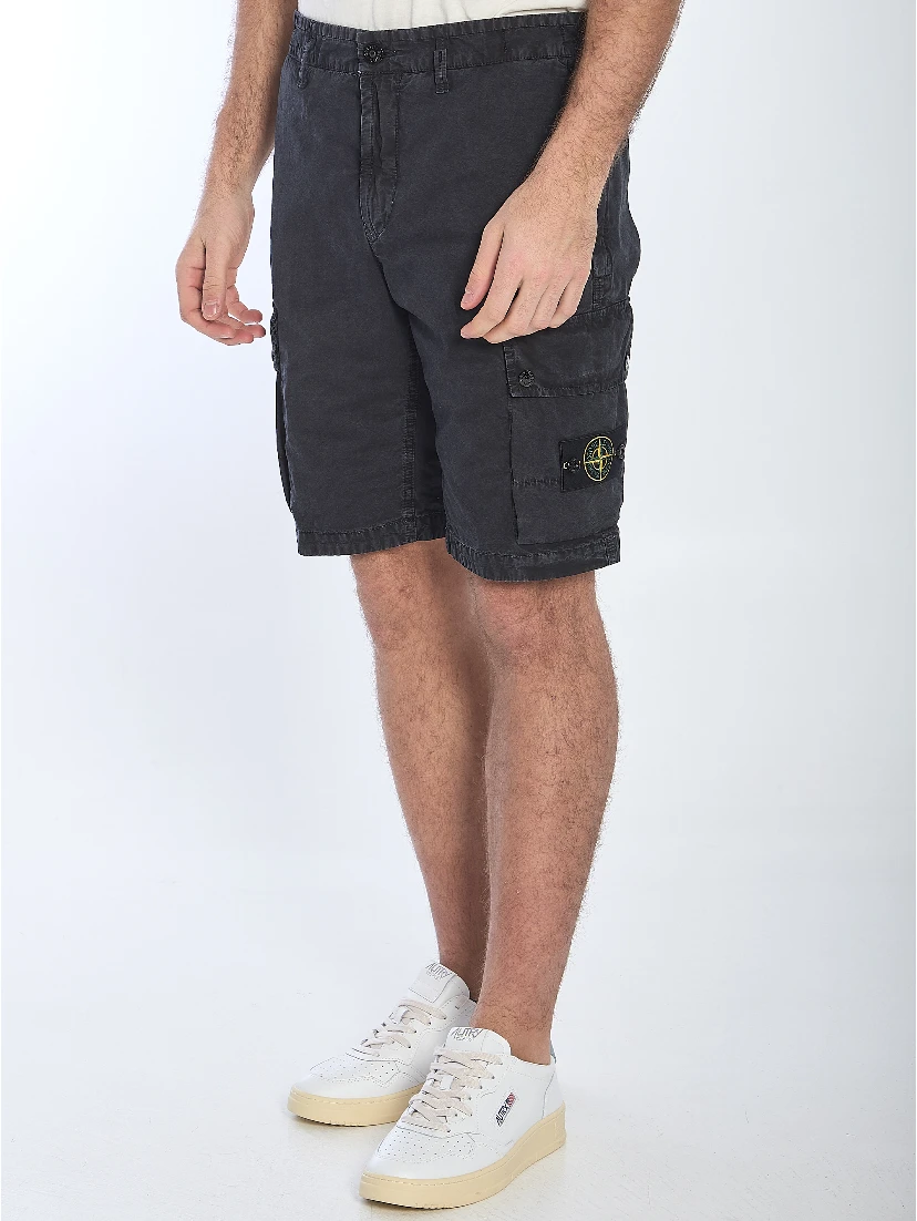 Slim cargo bermuda shorts