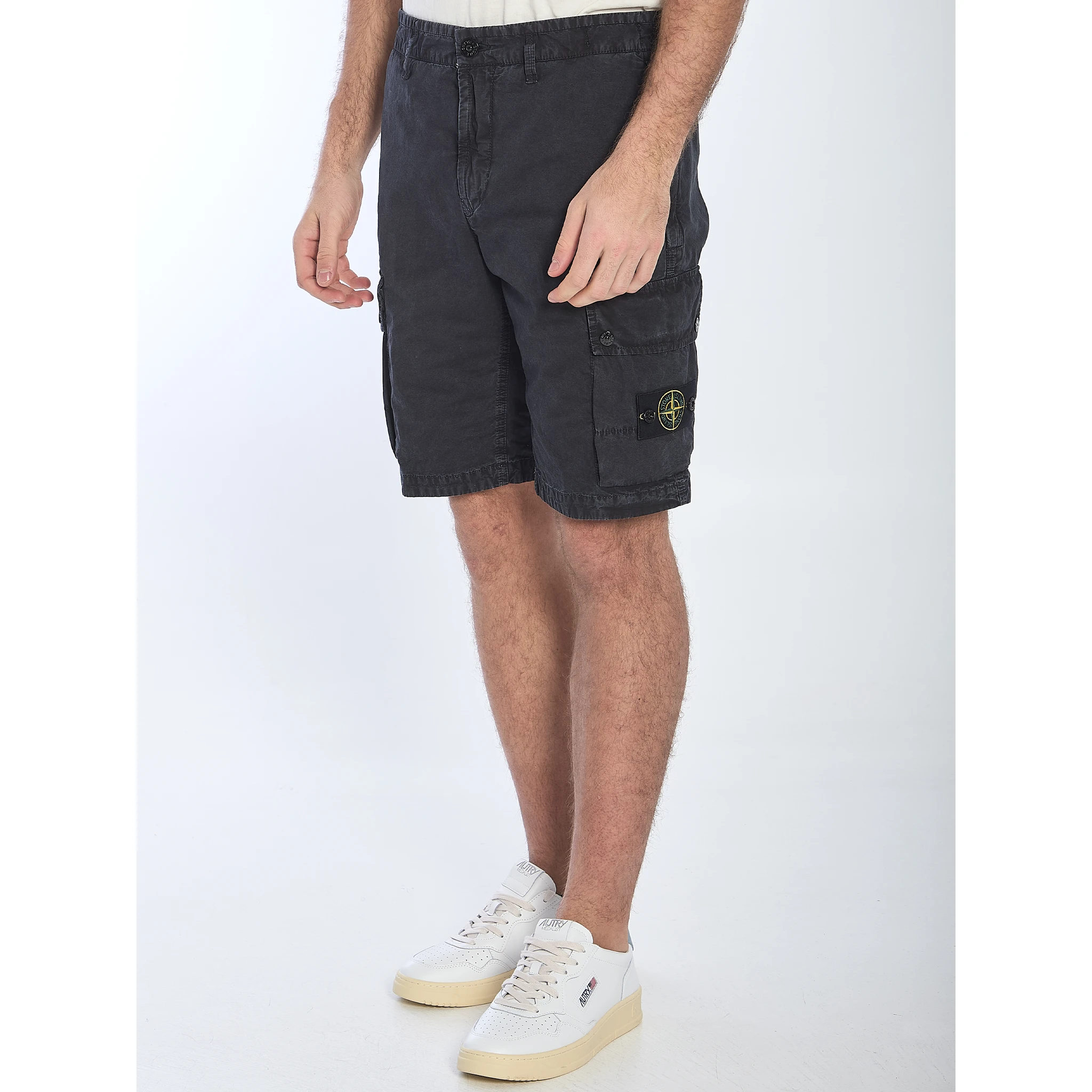 Slim cargo bermuda shorts