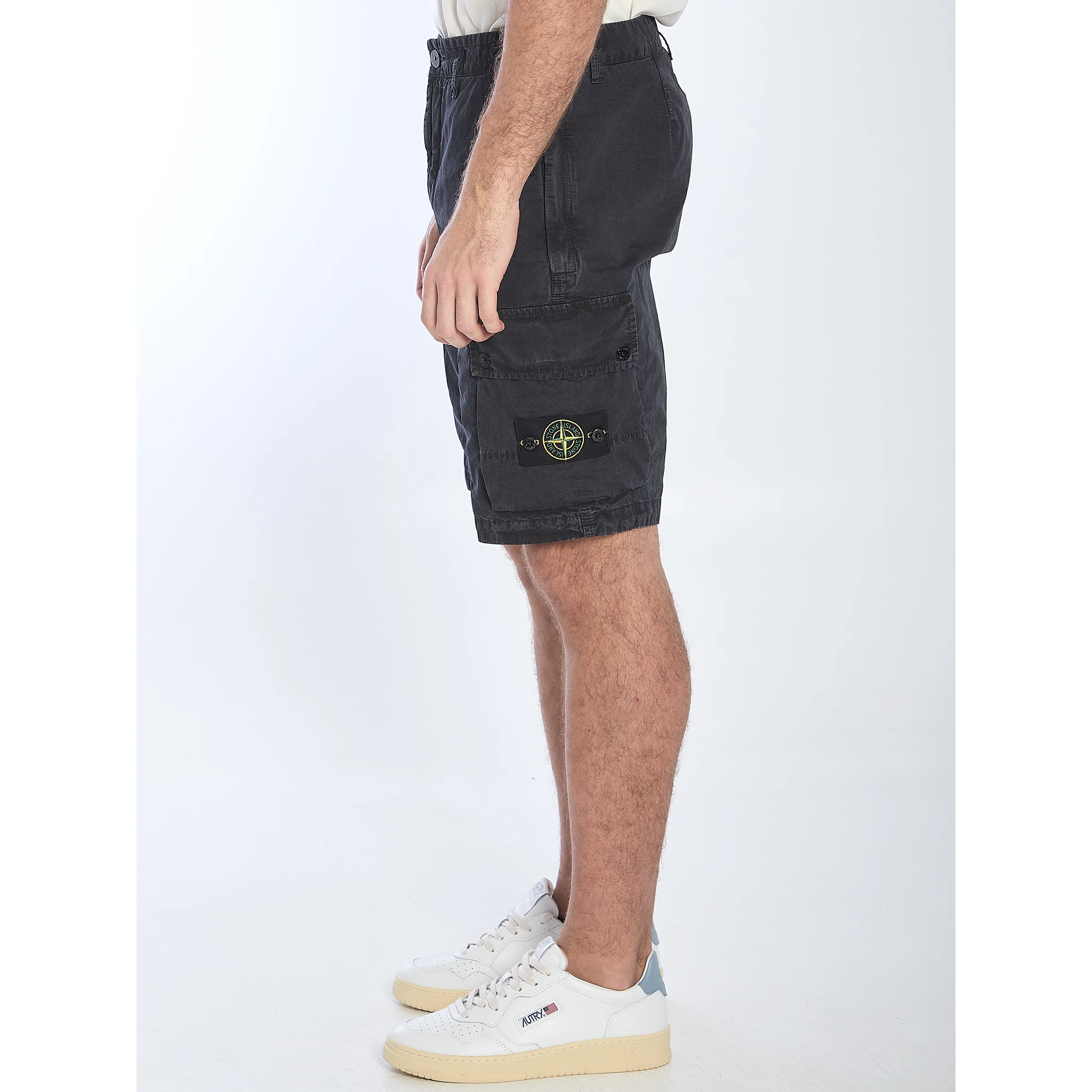 Slim cargo bermuda shorts