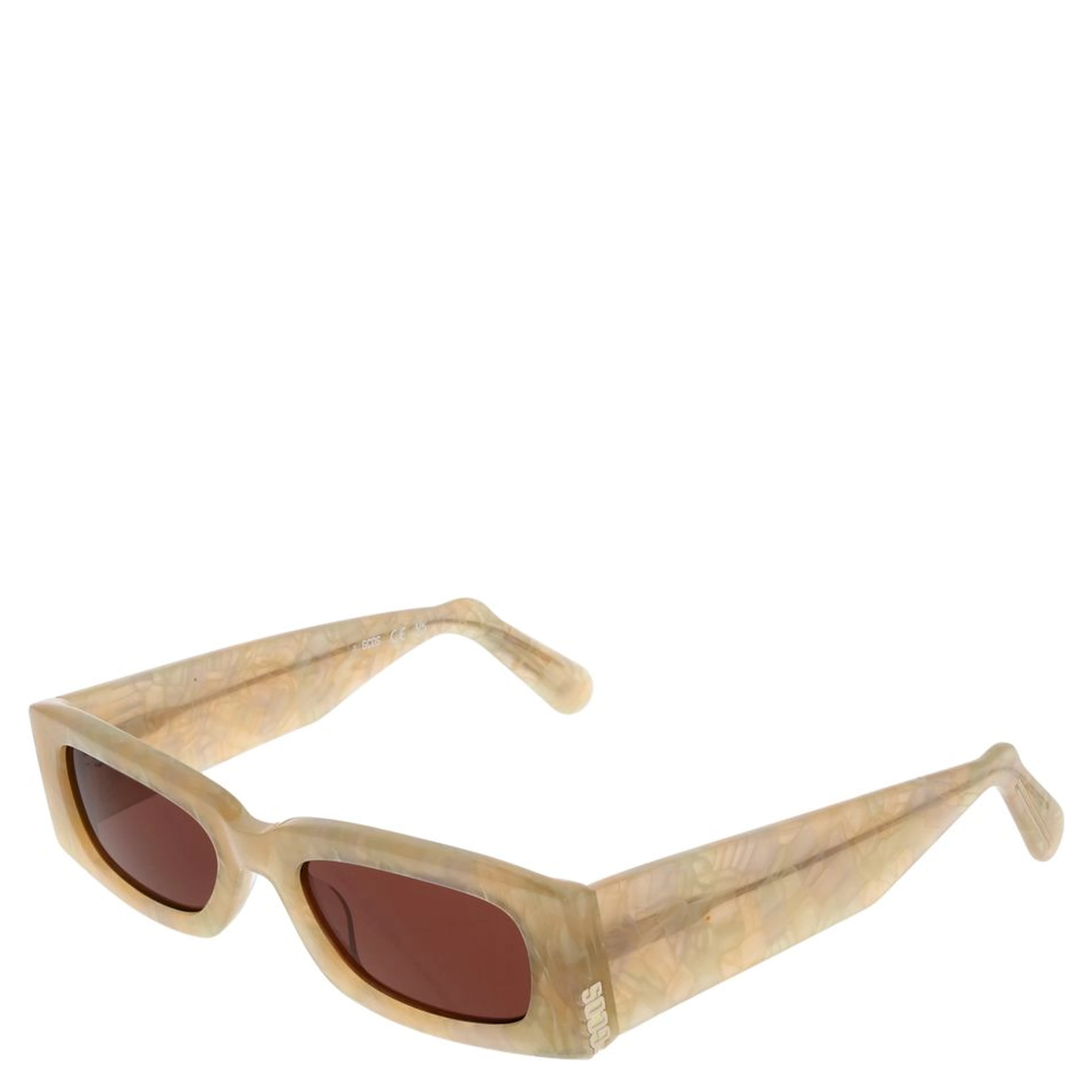 Cream Plastic Sunglasses