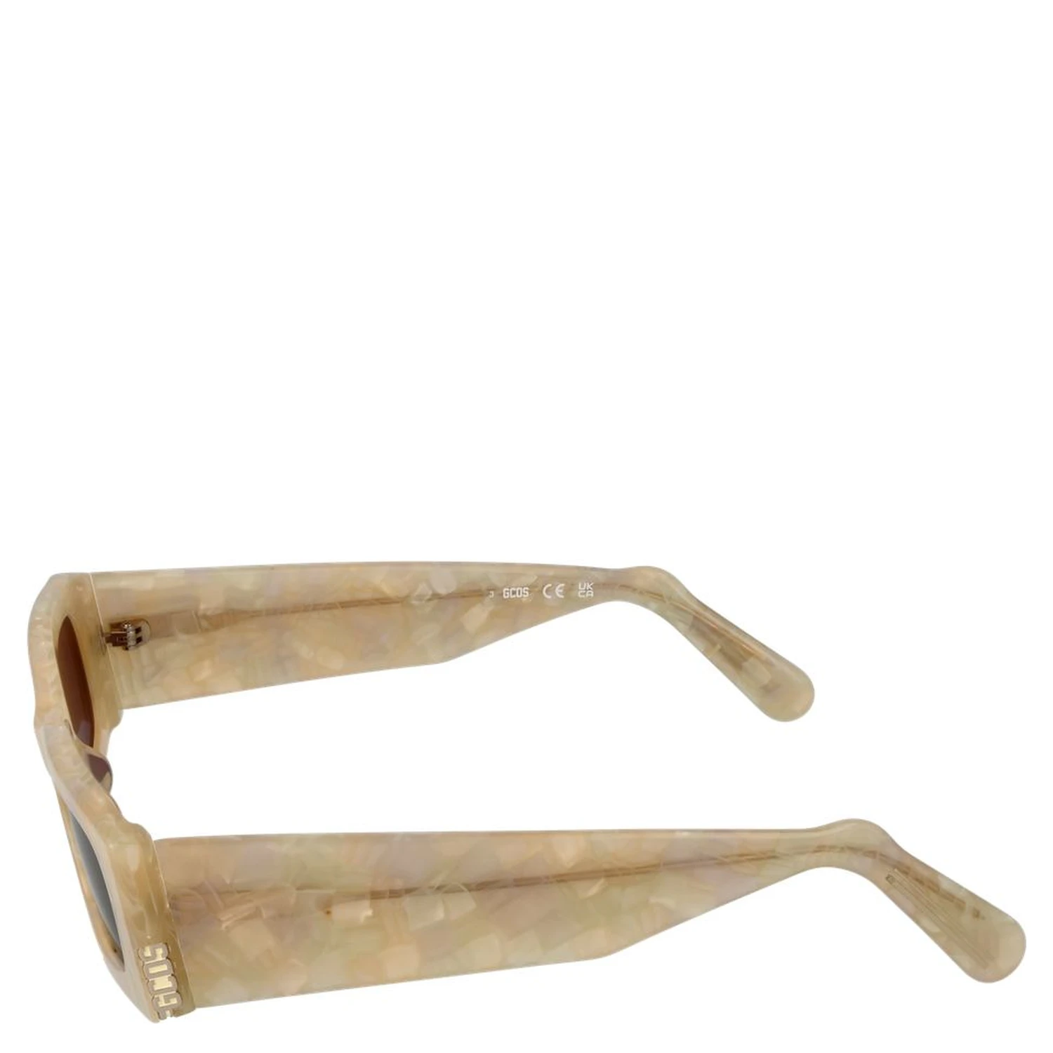 Cream Plastic Sunglasses