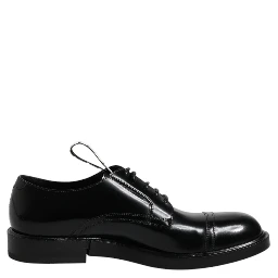 Black Patent Leather Derby Lace Up Formal Dress Shoes