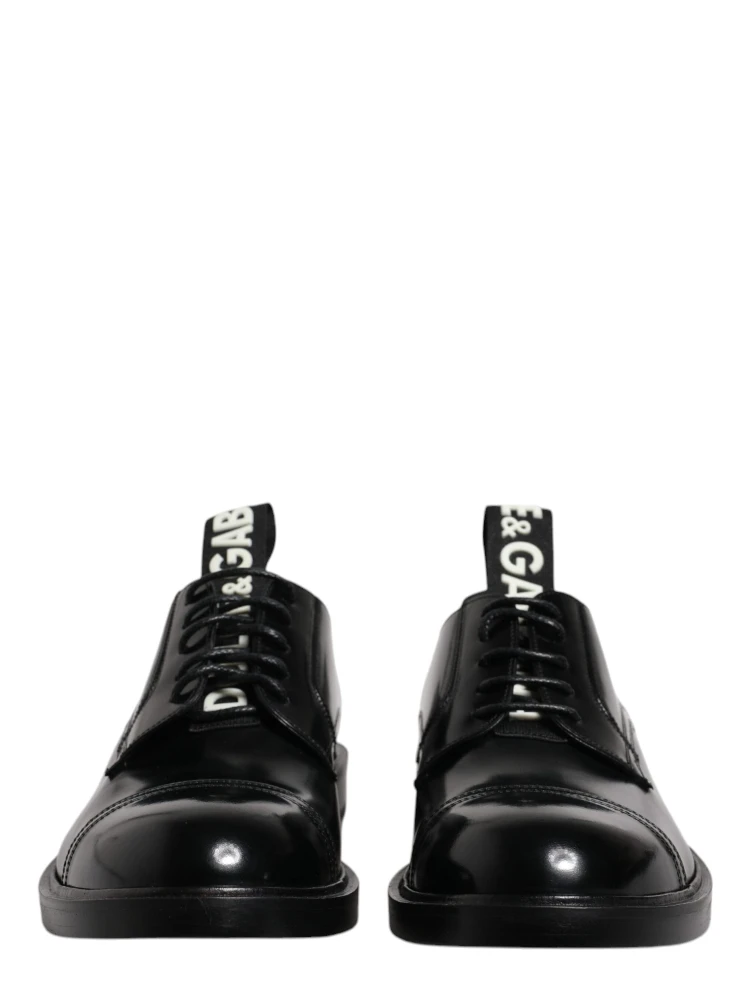 Black Patent Leather Derby Lace Up Formal Dress Shoes alternative