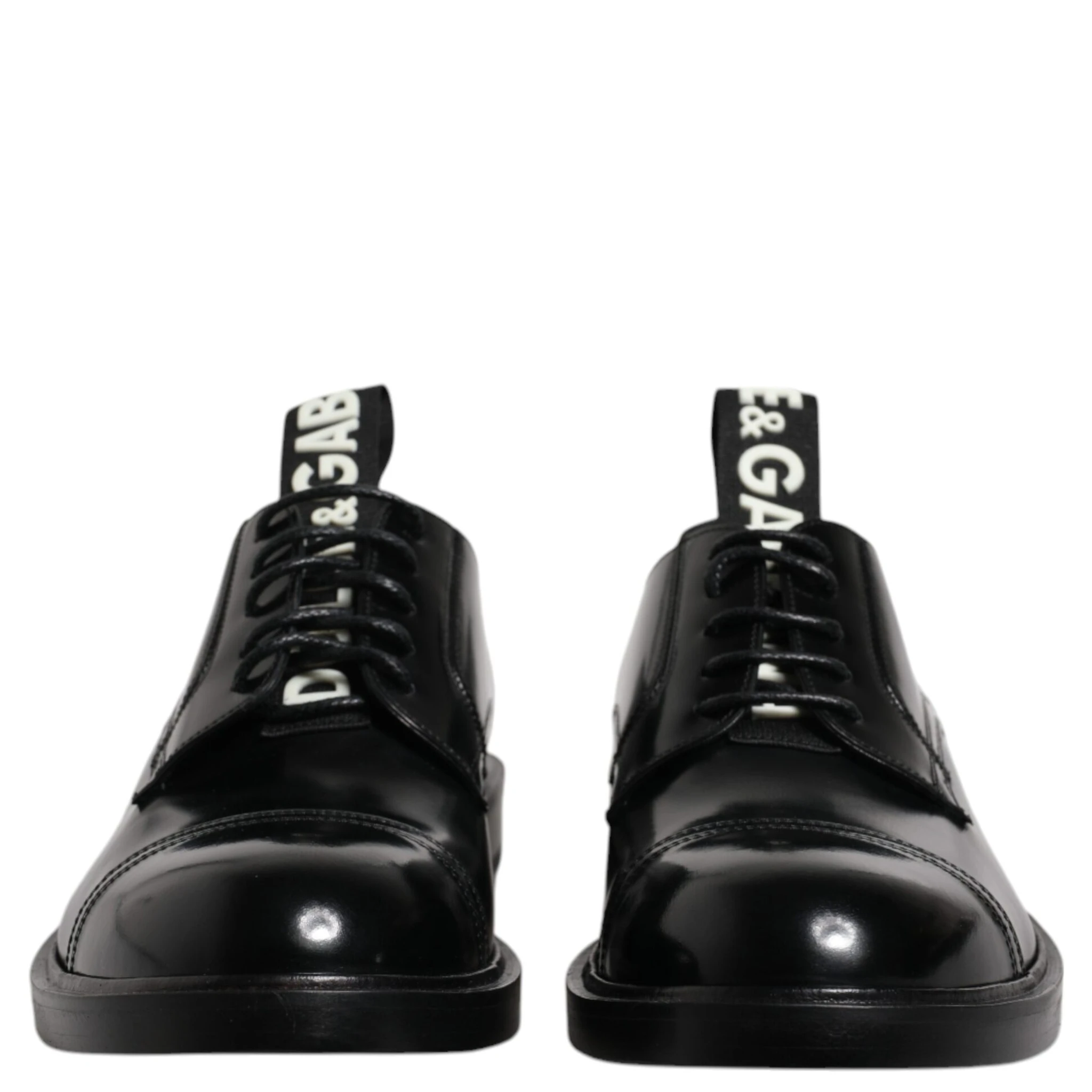Black Patent Leather Derby Lace Up Formal Dress Shoes