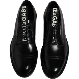 Black Patent Leather Derby Lace Up Formal Dress Shoes