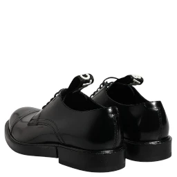 Black Patent Leather Derby Lace Up Formal Dress Shoes