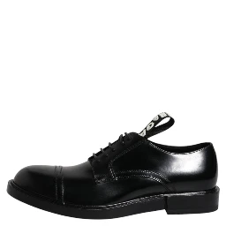 Black Patent Leather Derby Lace Up Formal Dress Shoes