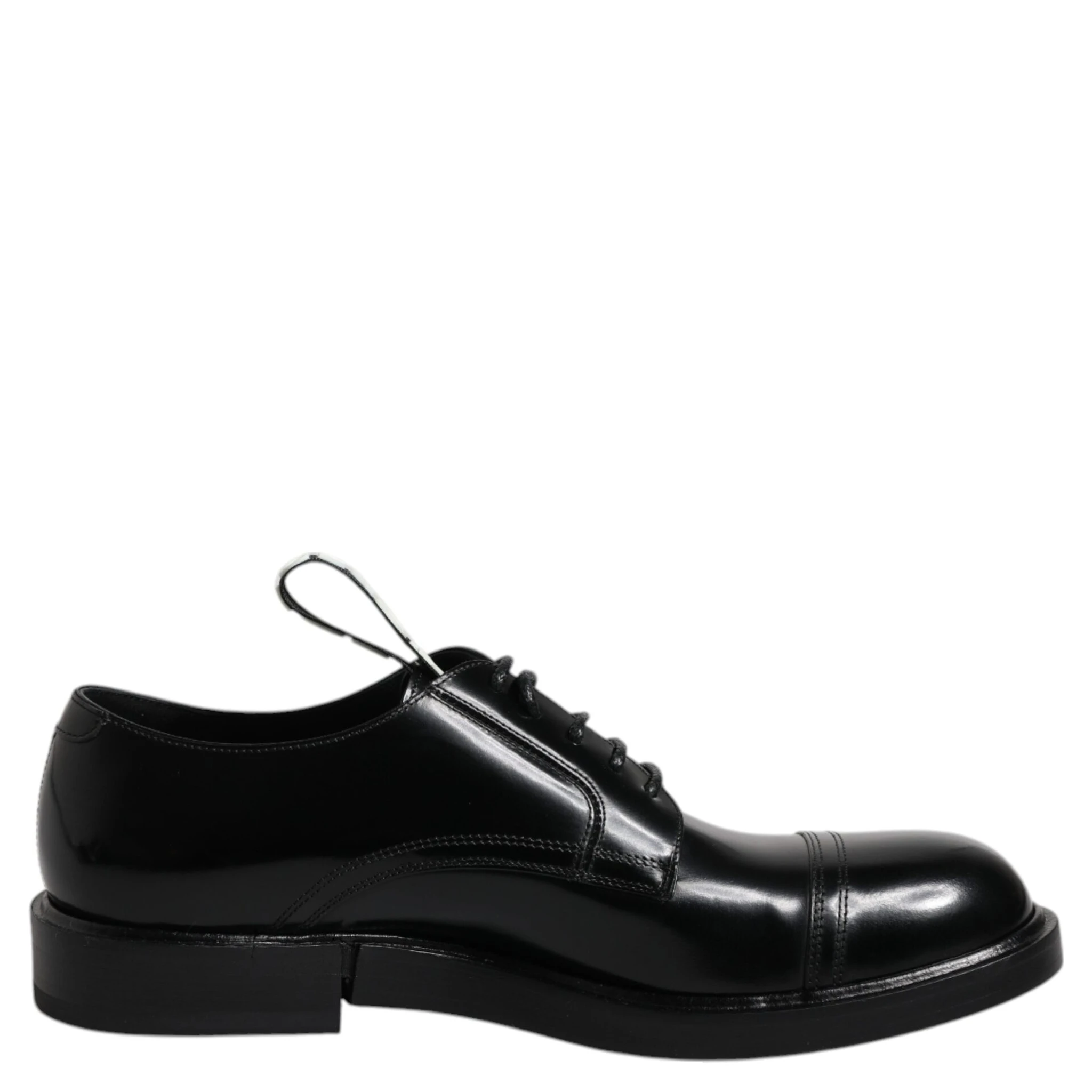 Black Patent Leather Derby Lace Up Formal Dress Shoes