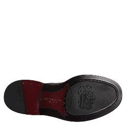 Brown Leather Derby Wingtip Lace Up Formal Dress Shoes