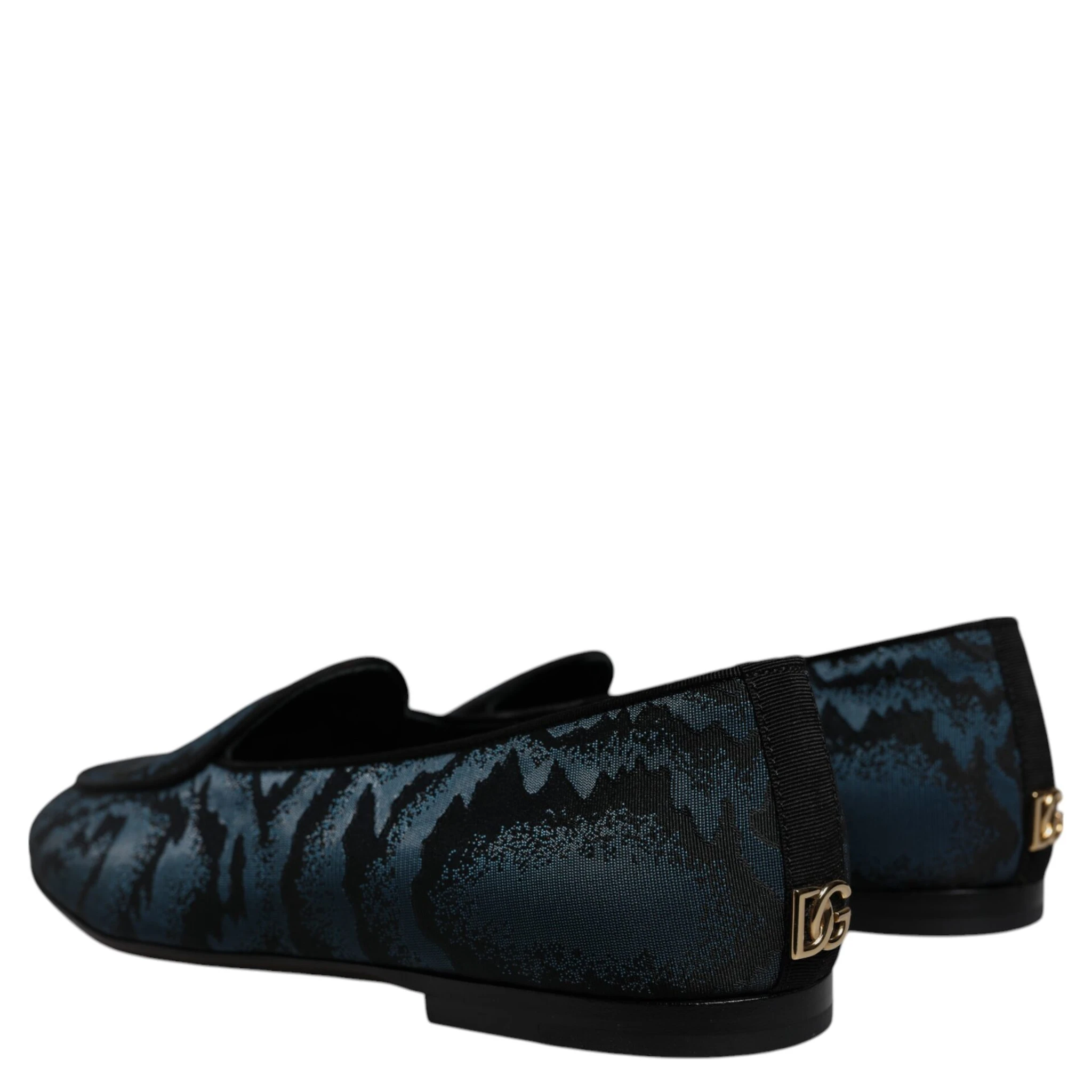Blue Black Flats Men Loafers Dress Shoes