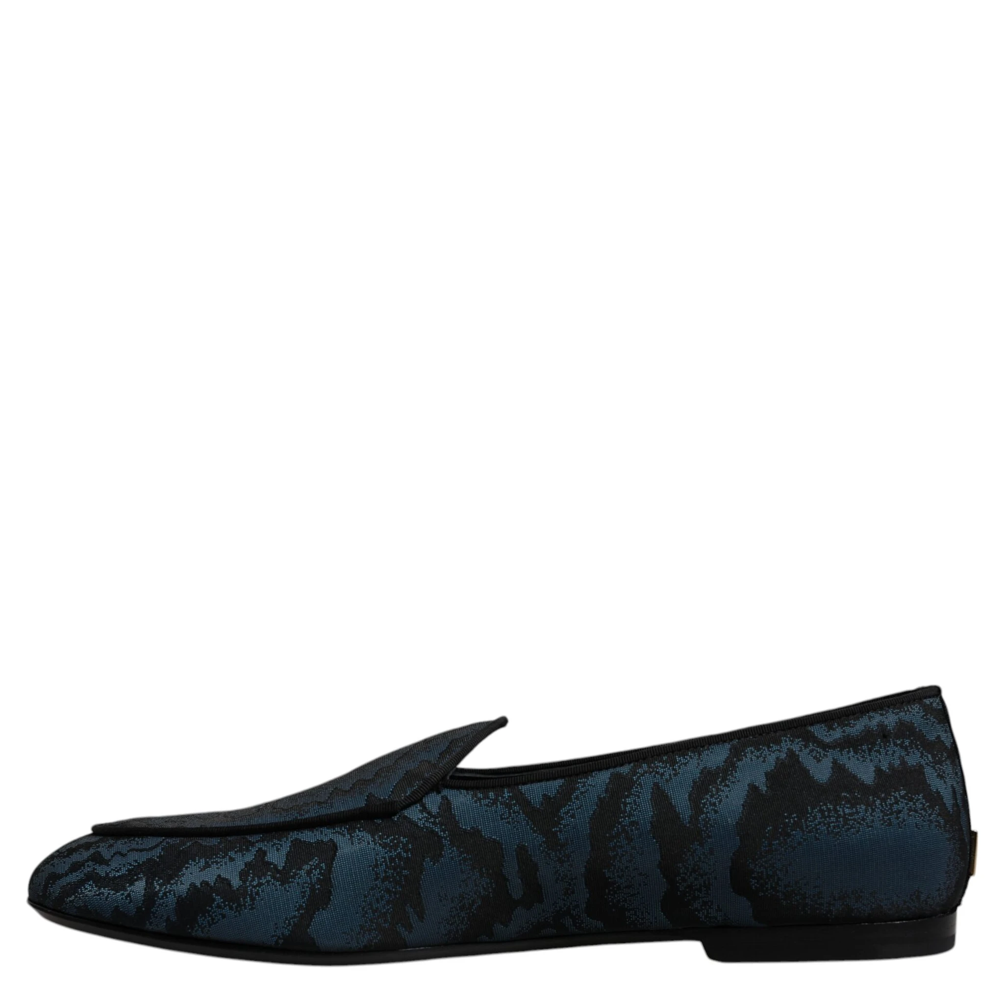 Blue Black Flats Men Loafers Dress Shoes