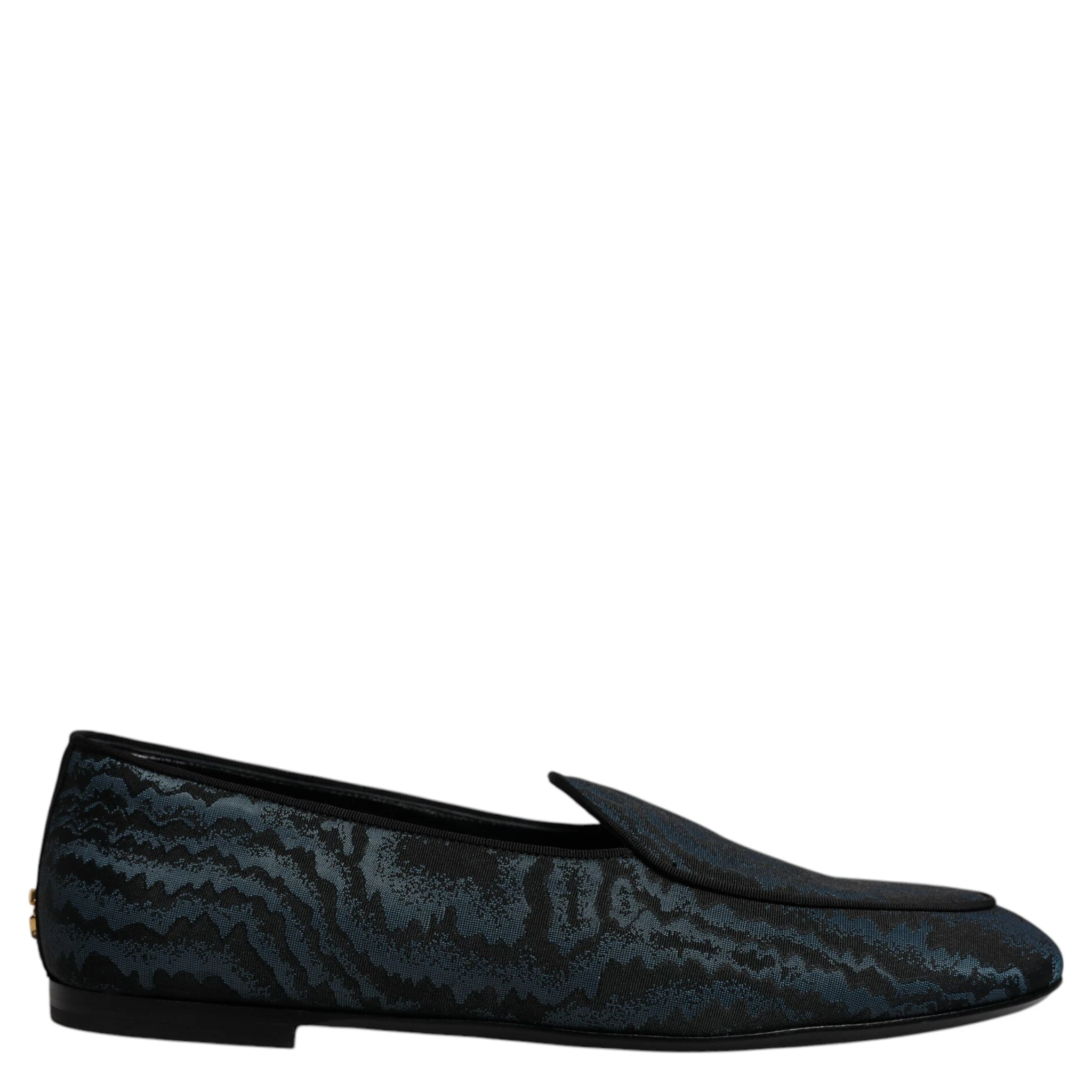 Blue Black Flats Men Loafers Dress Shoes
