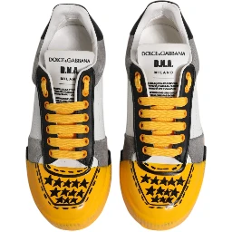 Multicolor Leather DNA Low Top Sneakers Shoes