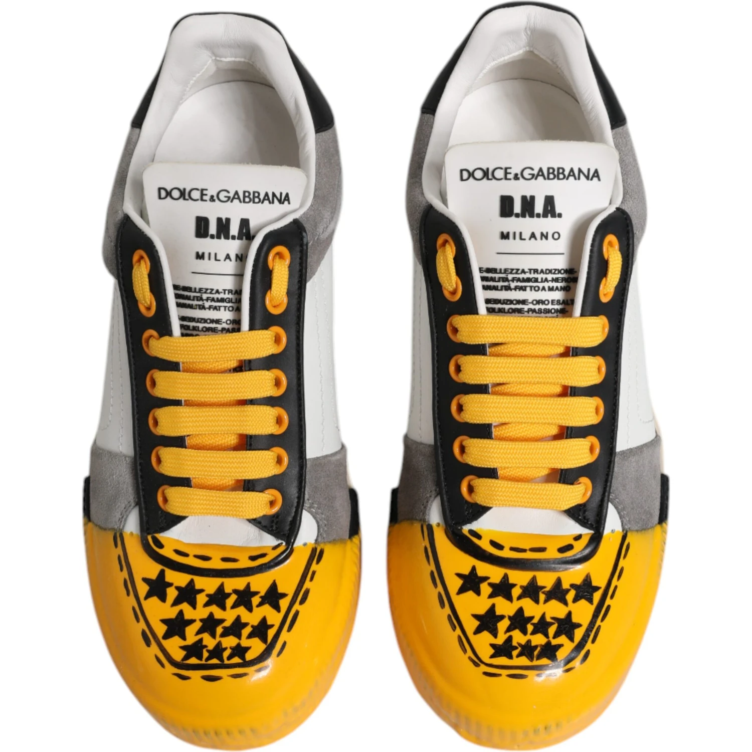 Multicolor Leather DNA Low Top Sneakers Shoes
