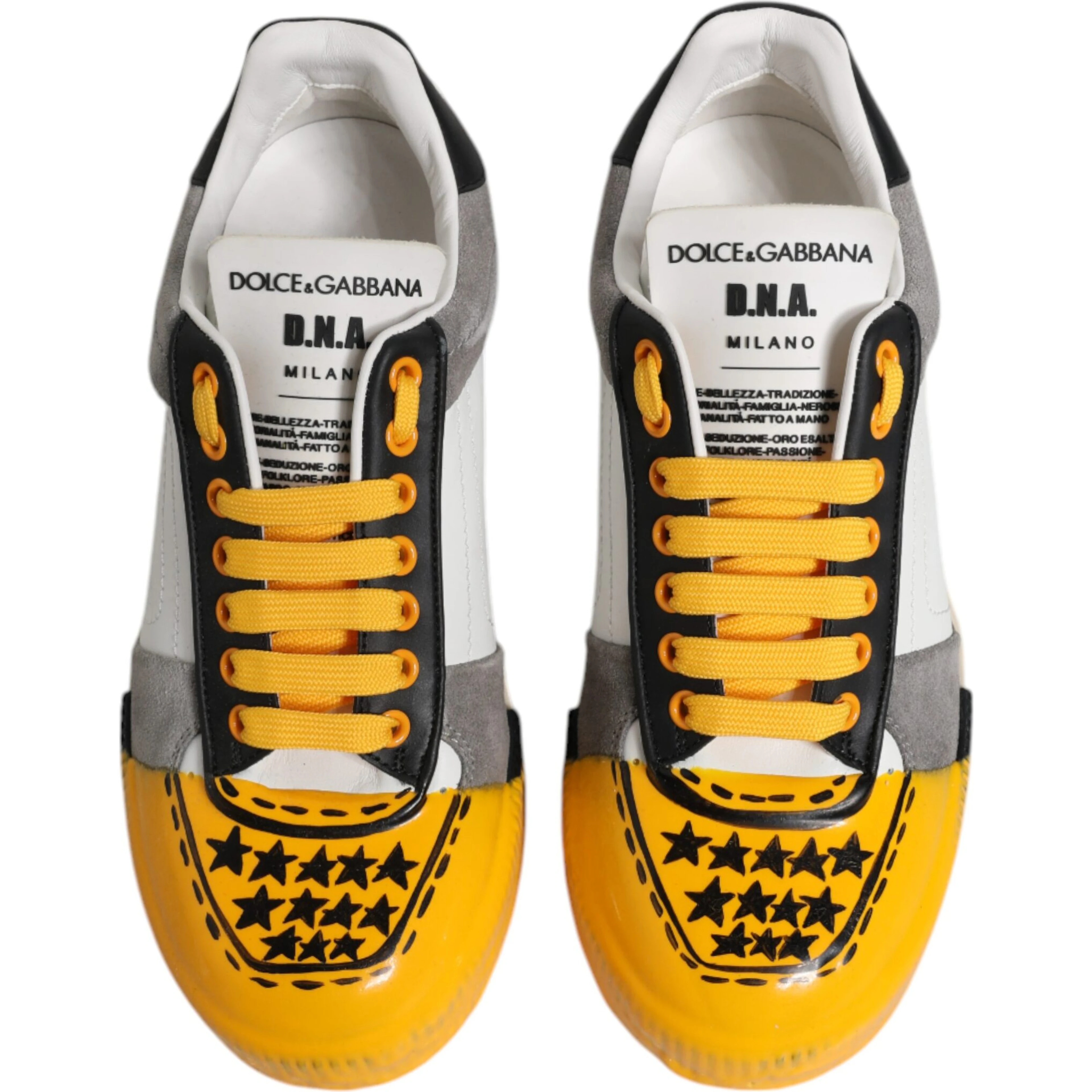 Multicolor Leather DNA Low Top Sneakers Shoes