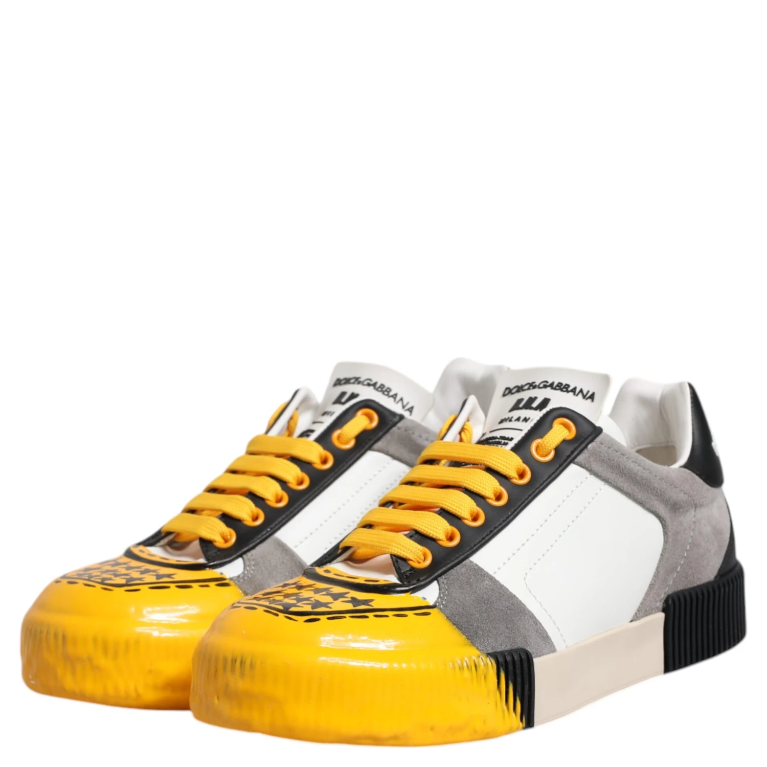 Multicolor Leather DNA Low Top Sneakers Shoes