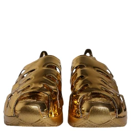 Gold Daymaster Leather Low Top Sneakers Shoes