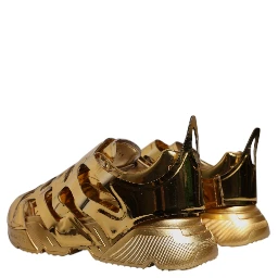 Gold Daymaster Leather Low Top Sneakers Shoes