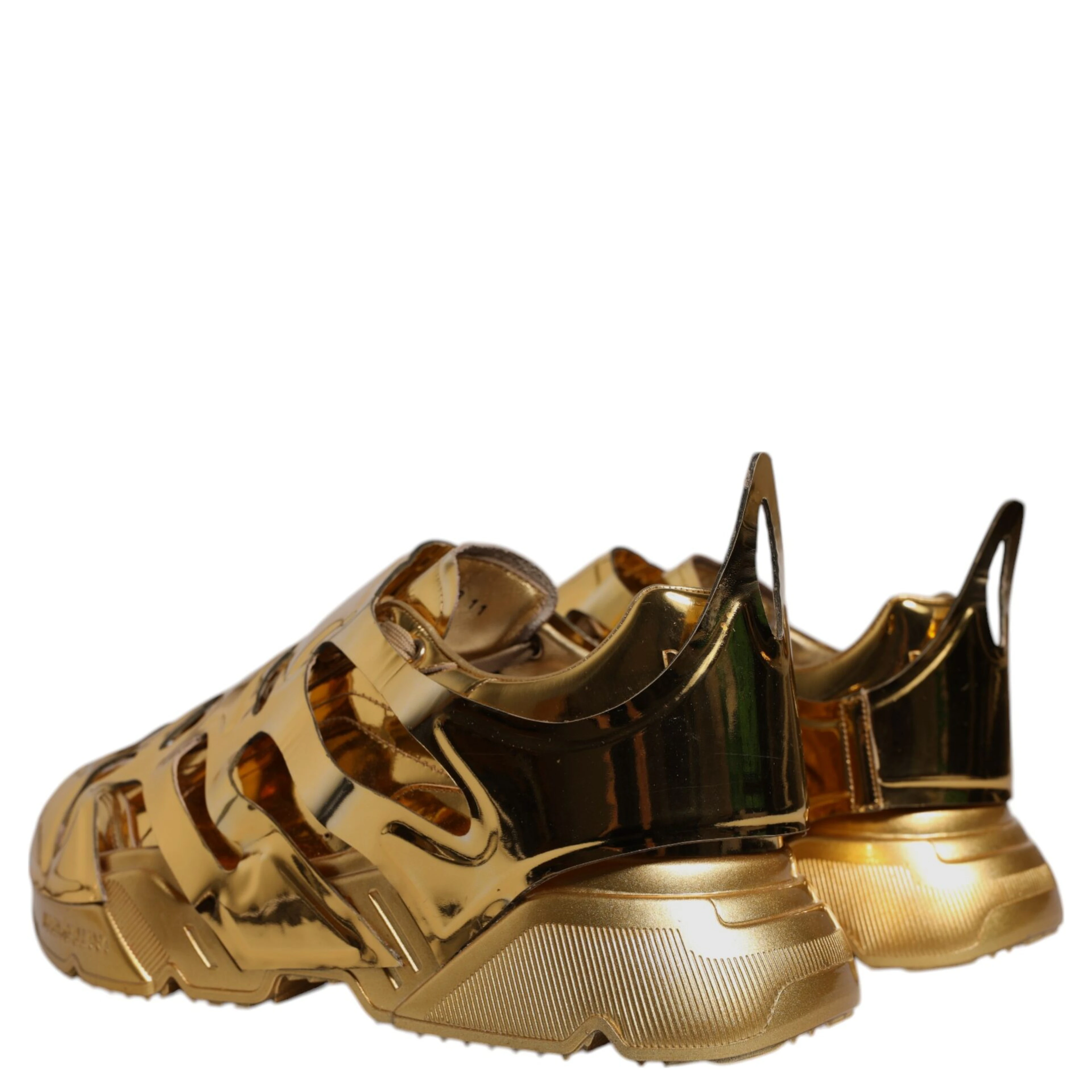 Gold Daymaster Leather Low Top Sneakers Shoes