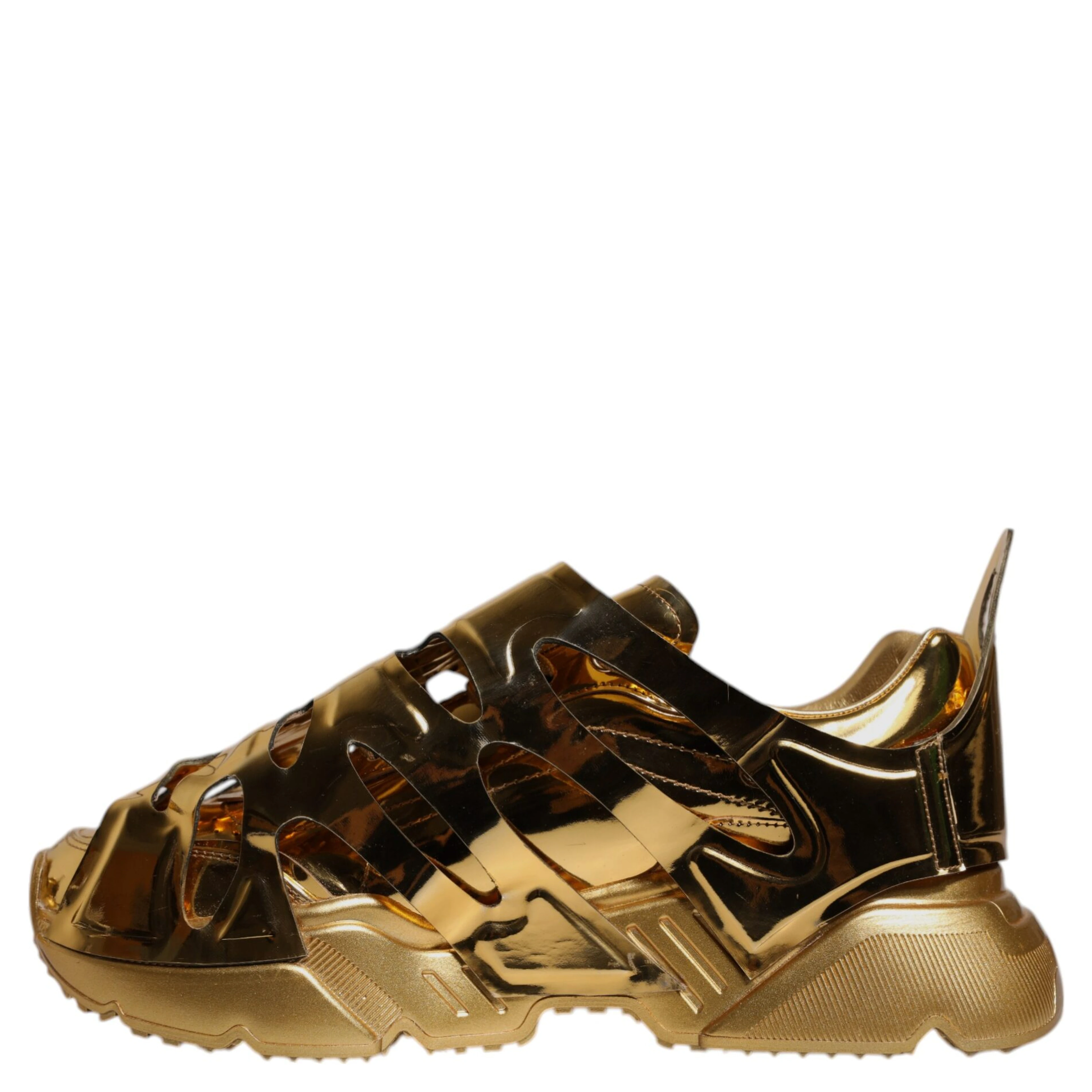 Gold Daymaster Leather Low Top Sneakers Shoes