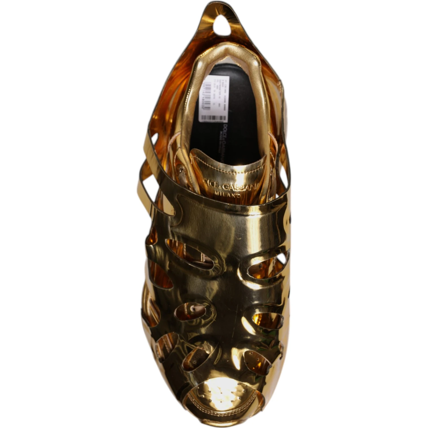 Gold Daymaster Leather Low Top Sneakers Shoes