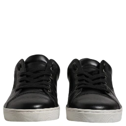 Black London Nappa Leather Men Sneakers Shoes