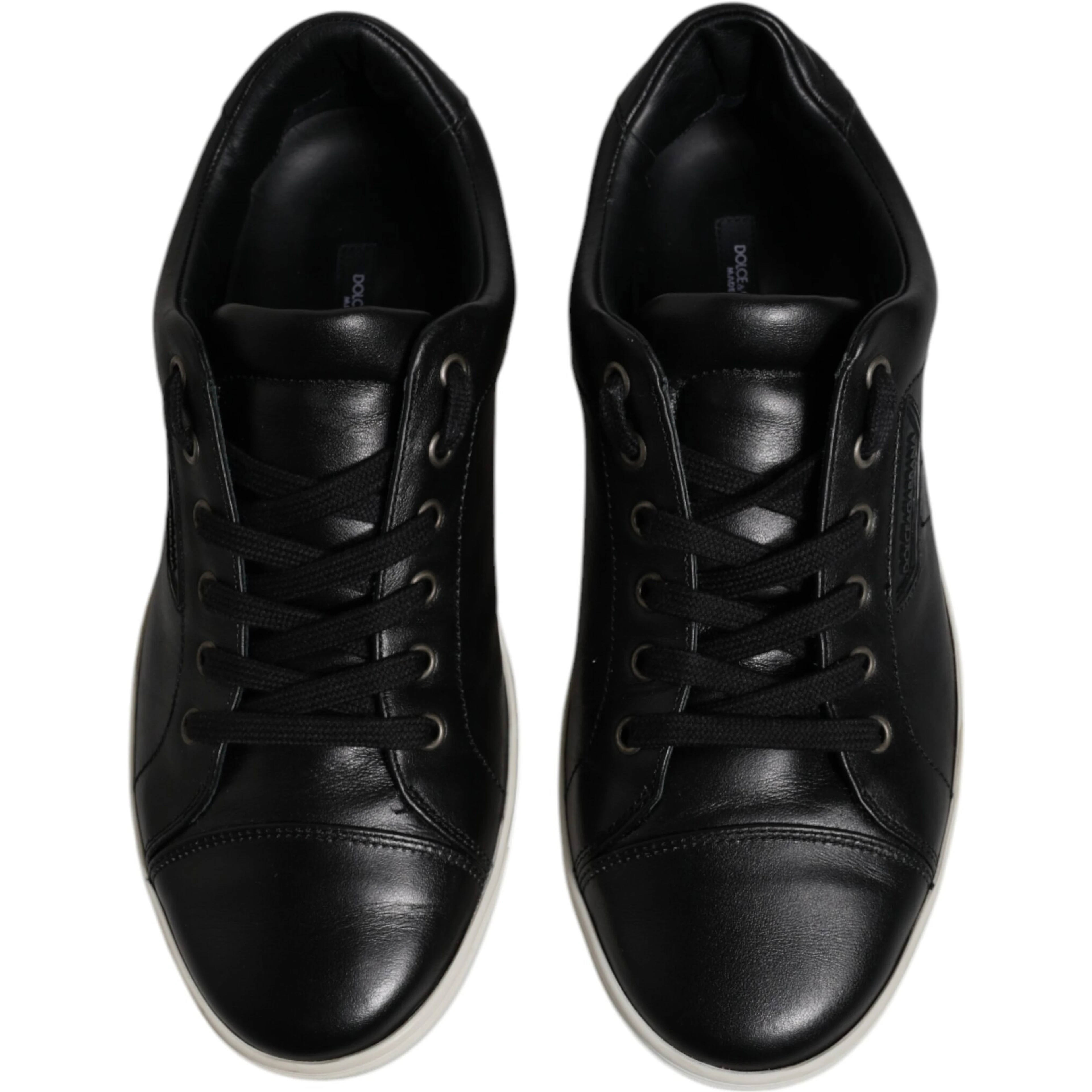 Black London Nappa Leather Men Sneakers Shoes