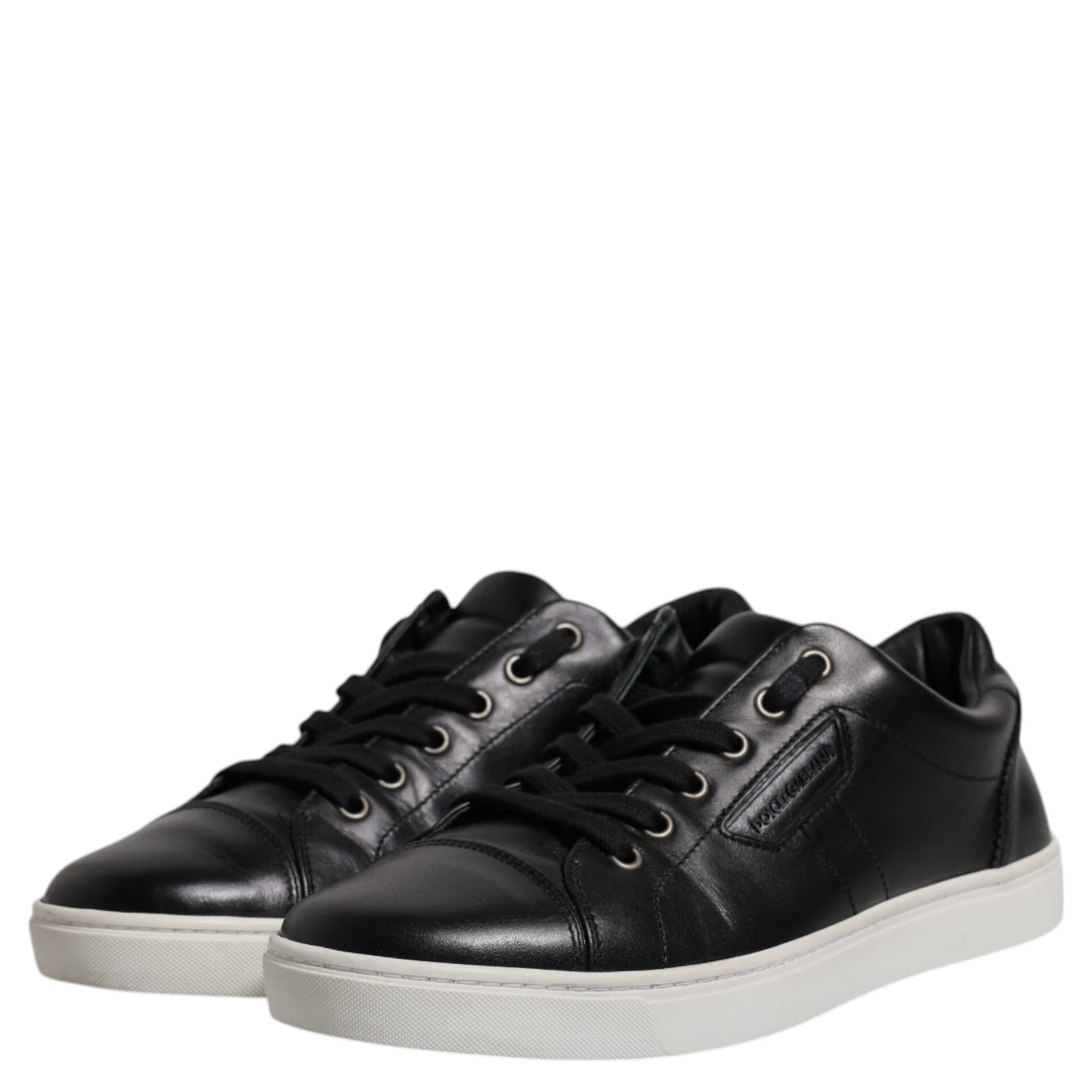 Black London Nappa Leather Men Sneakers Shoes