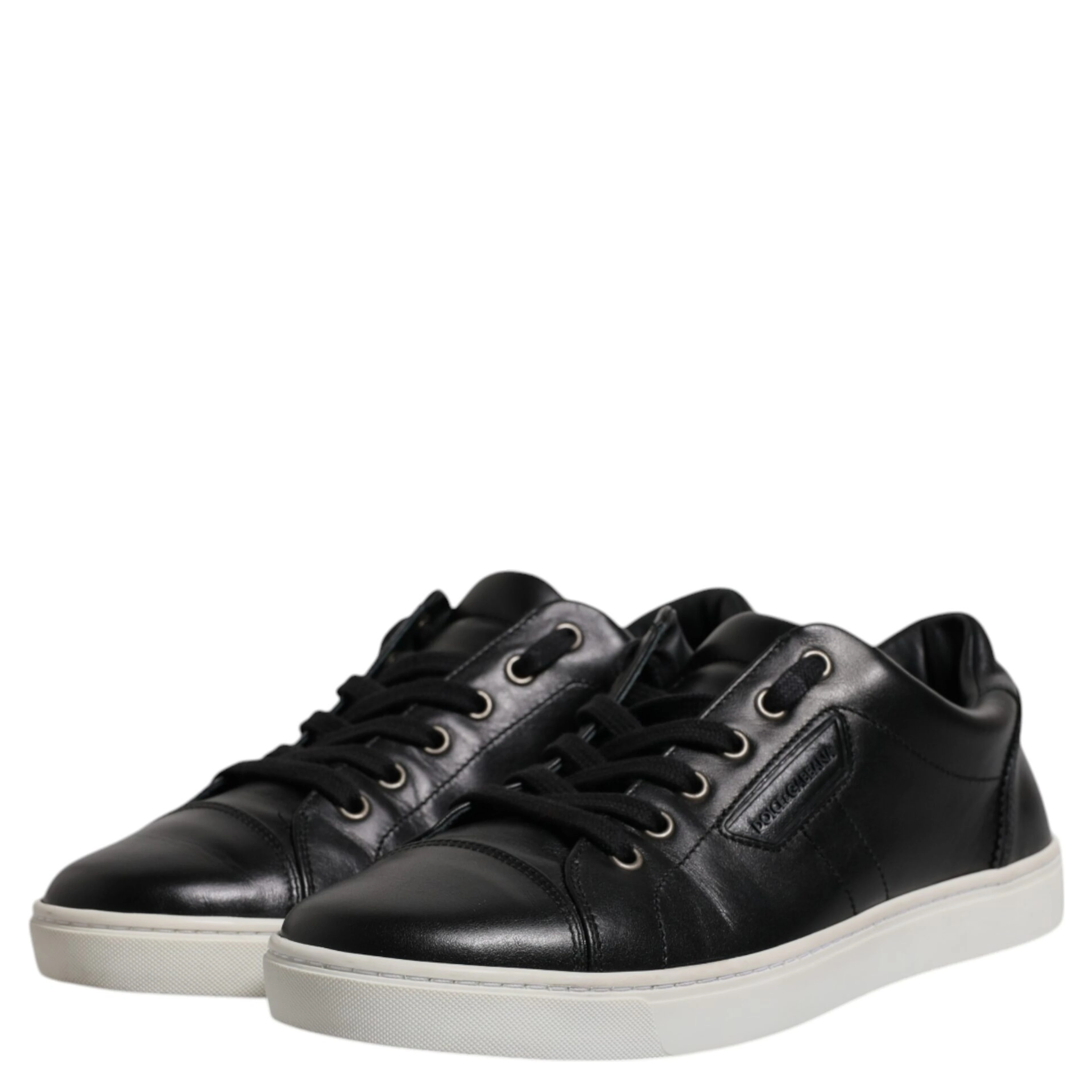 Black London Nappa Leather Men Sneakers Shoes