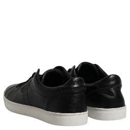 Black London Nappa Leather Men Sneakers Shoes