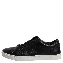 Black London Nappa Leather Men Sneakers Shoes