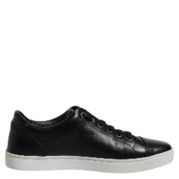 Black London Nappa Leather Men Sneakers Shoes